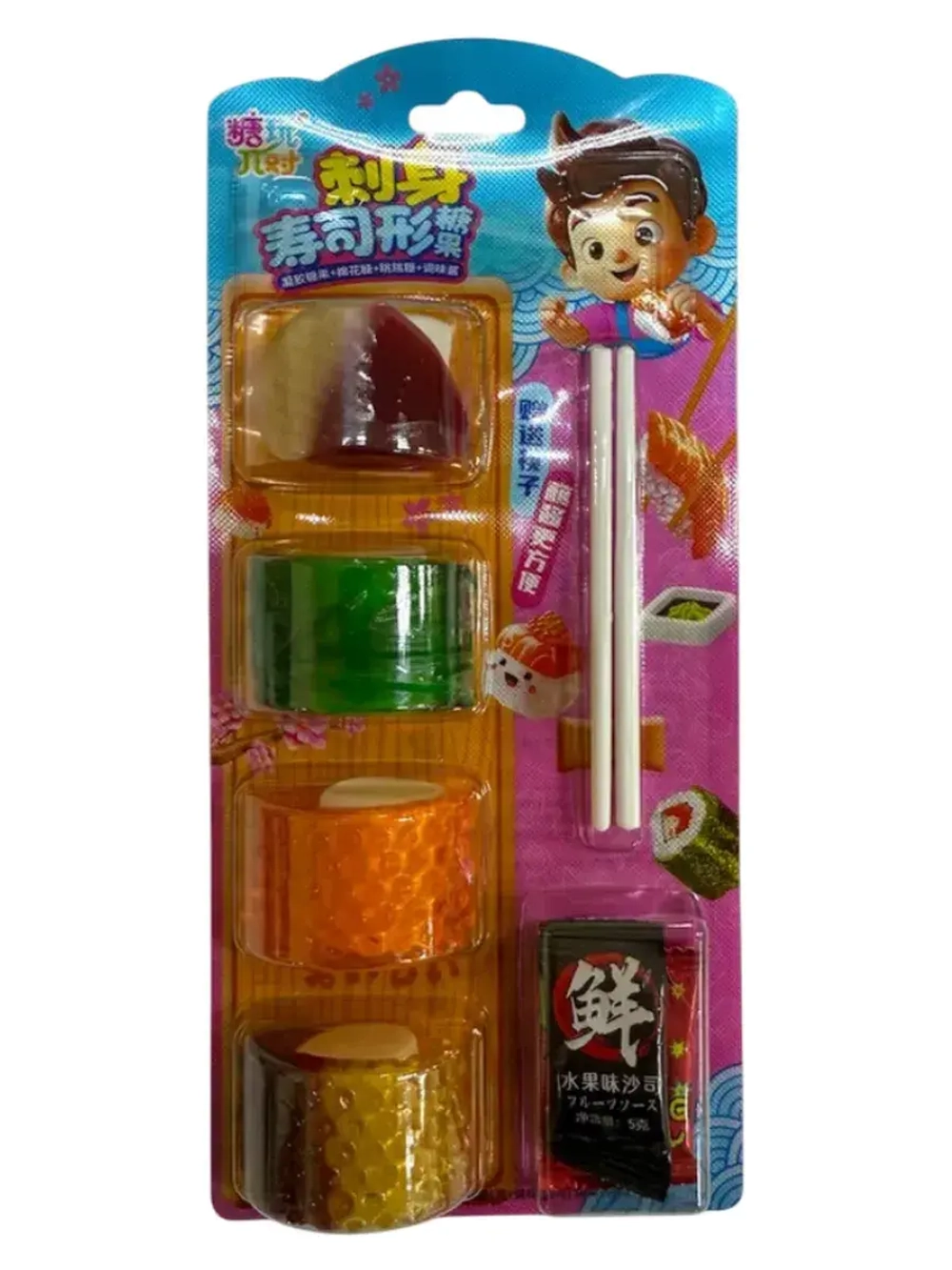 Жевательный мармелад в виде сета Суши-Сашими 50 г * 3 шт