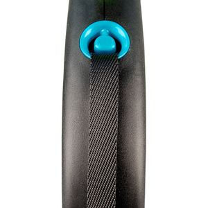Рулетка flexi Black Design M (до 25 кг) 5 м лента черный/синий