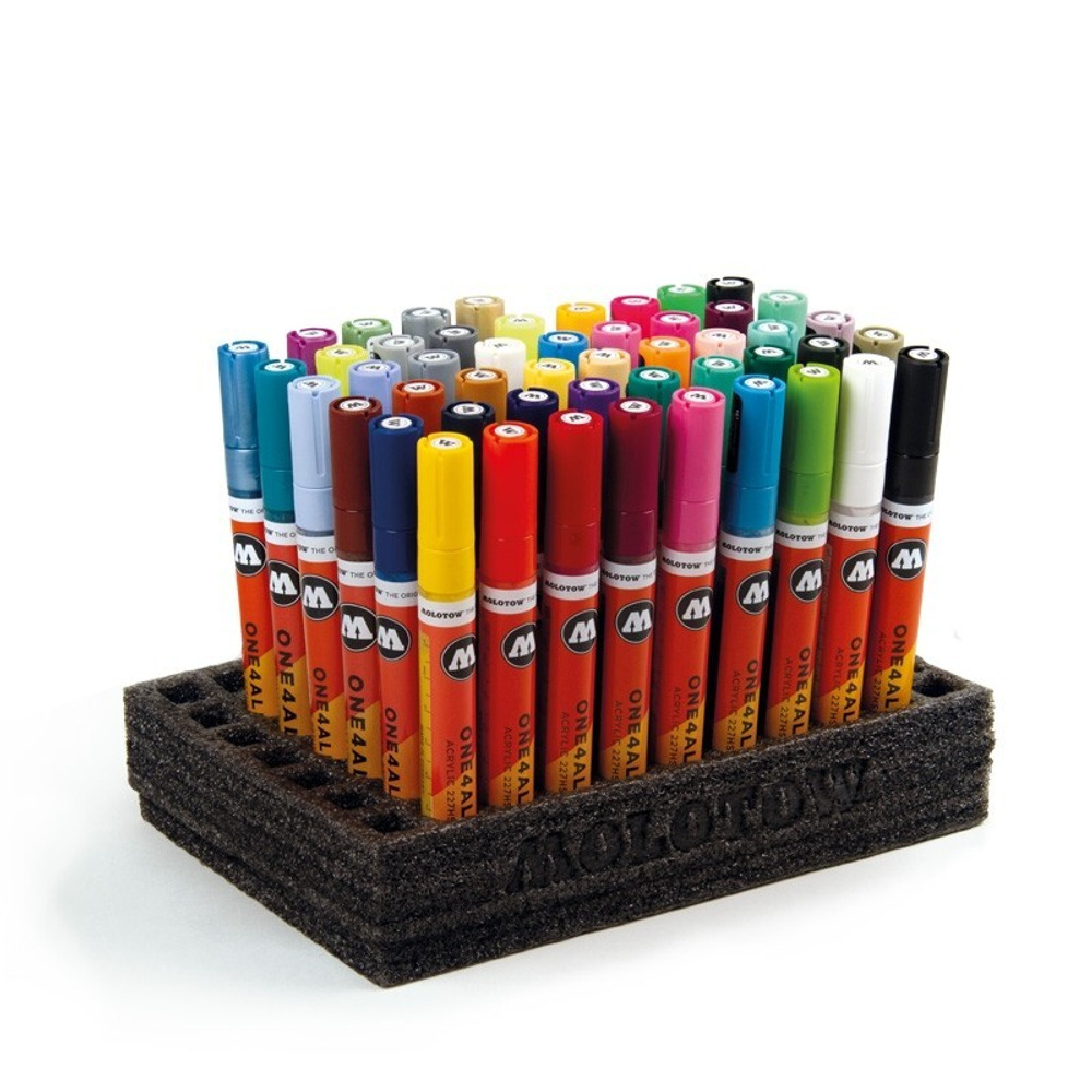 Набор маркеров Molotow ONE4ALL 227hs Complete Set - 50шт (4мм)