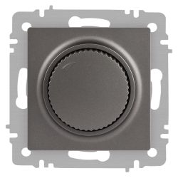 Светорегулятор Intro Accent 6-401-09 поворотный, 600Вт 230В, IP20, СУ, титан