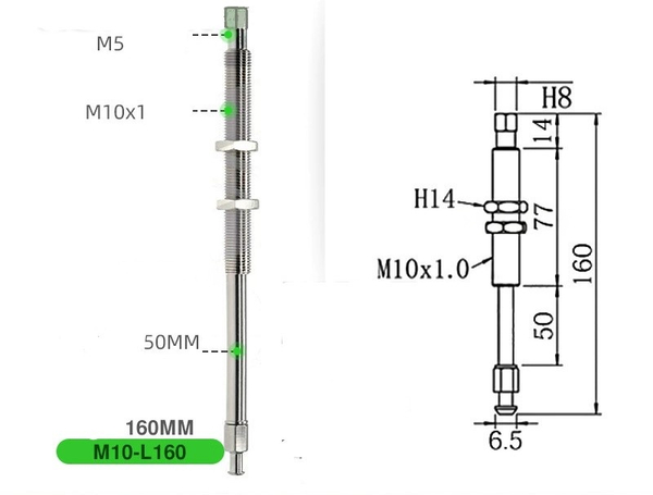 Zpt2-j50-b5-a10 can rotate l160 (small head)