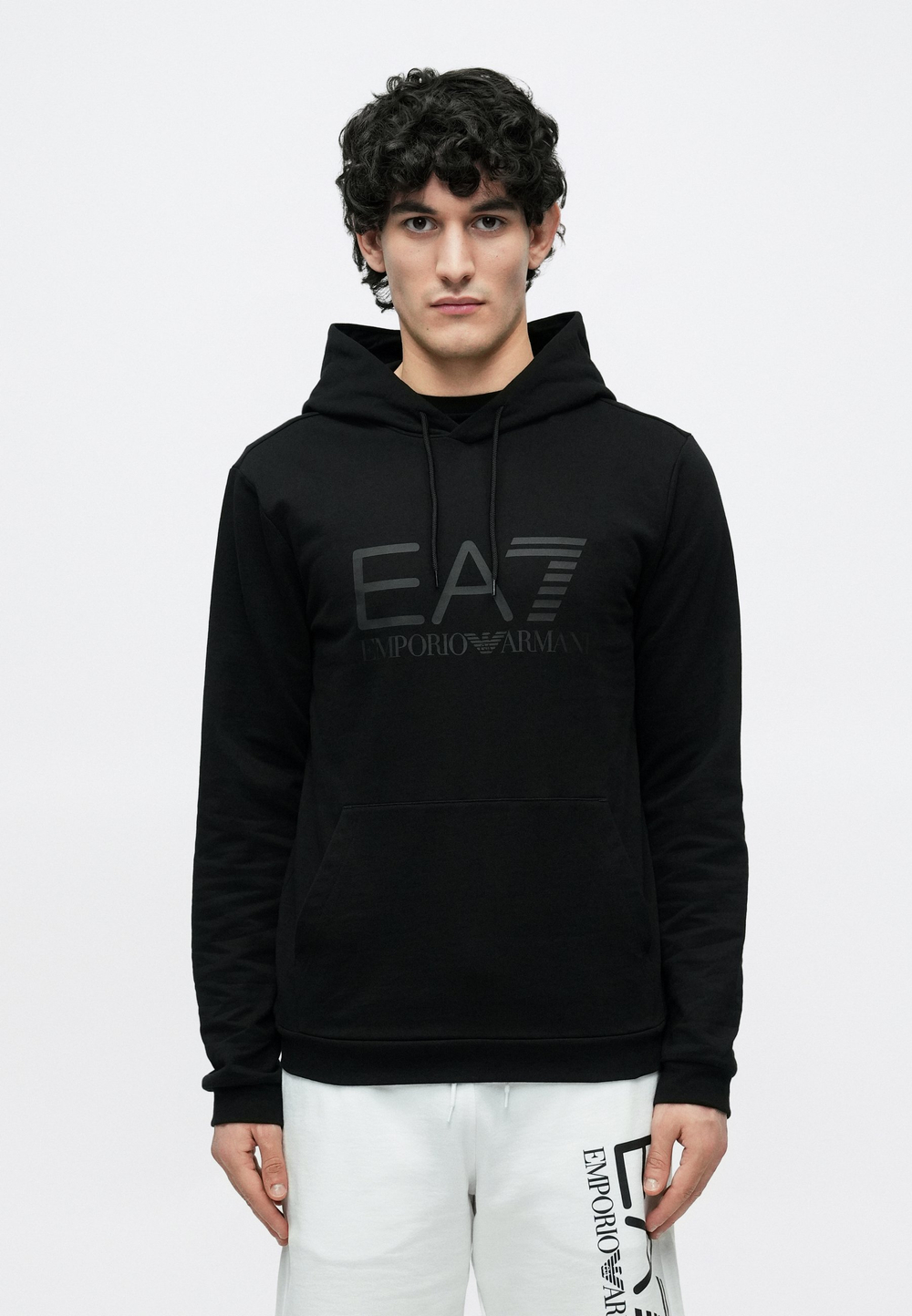 EA7 Emporio Armani UNISEX - Толстовка с капюшоном - Чёрный