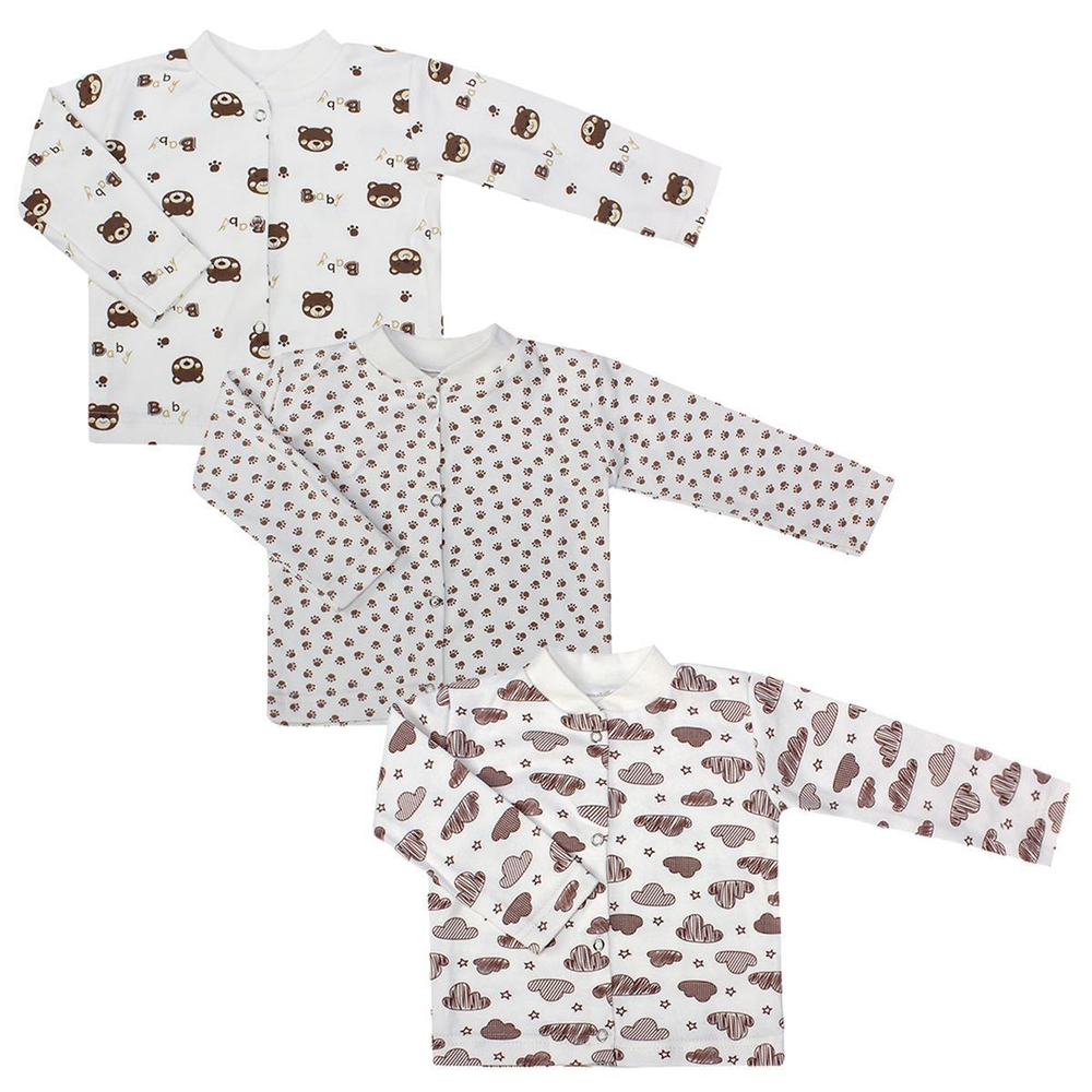 Набор кофта на кнопках (3шт), р.р. 62, цв. в ассорт., (Аmoteks)