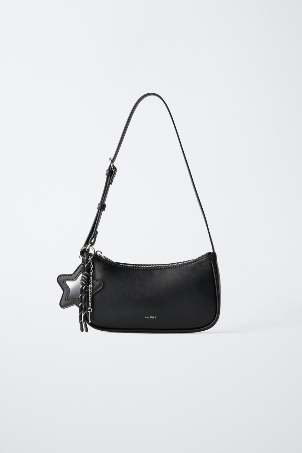 ZARA СУМКА С ПОДВЕСКАМИ, ЧЕРНЫЙ