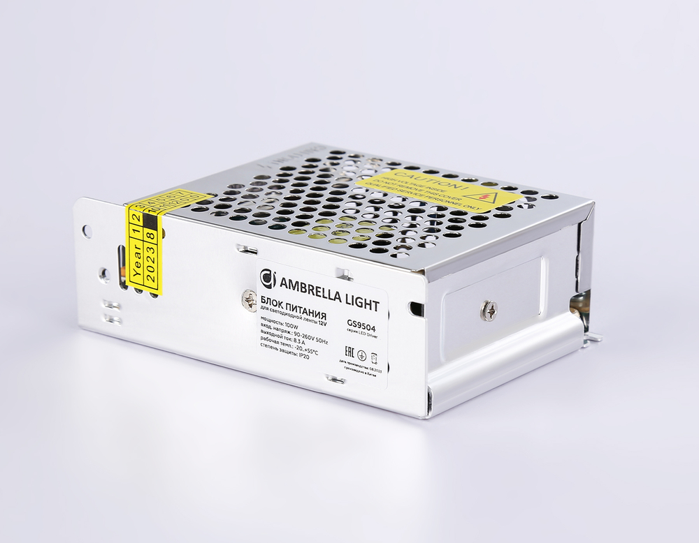 GS9504 блок питания 12V 100W 8.3A IP20 90-260V 110*78*37