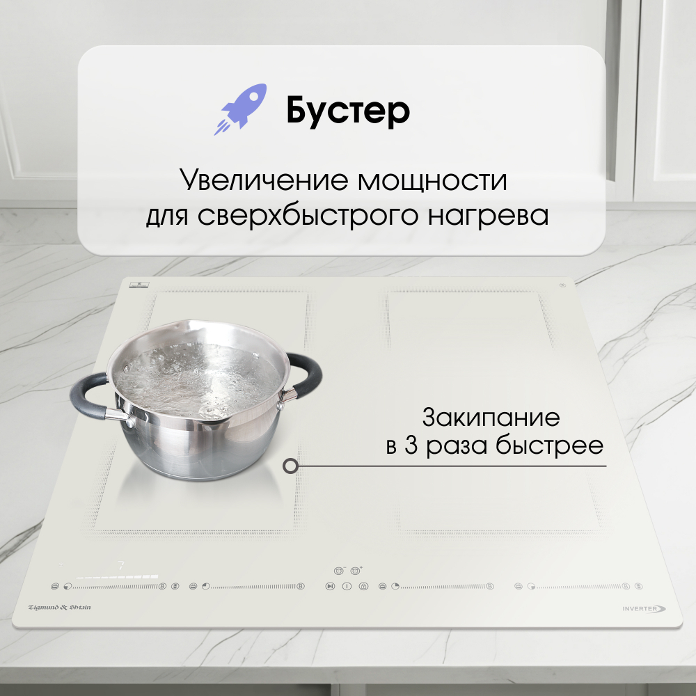 Стеклокерамическая варочная панель Zigmund & Shtain CI 69.6 I