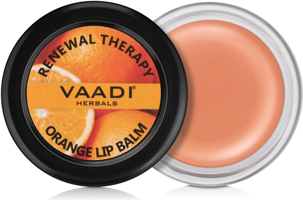 Бальзам для губ Vaadi Herbals Апельсин Orange Lip Balm 6 г