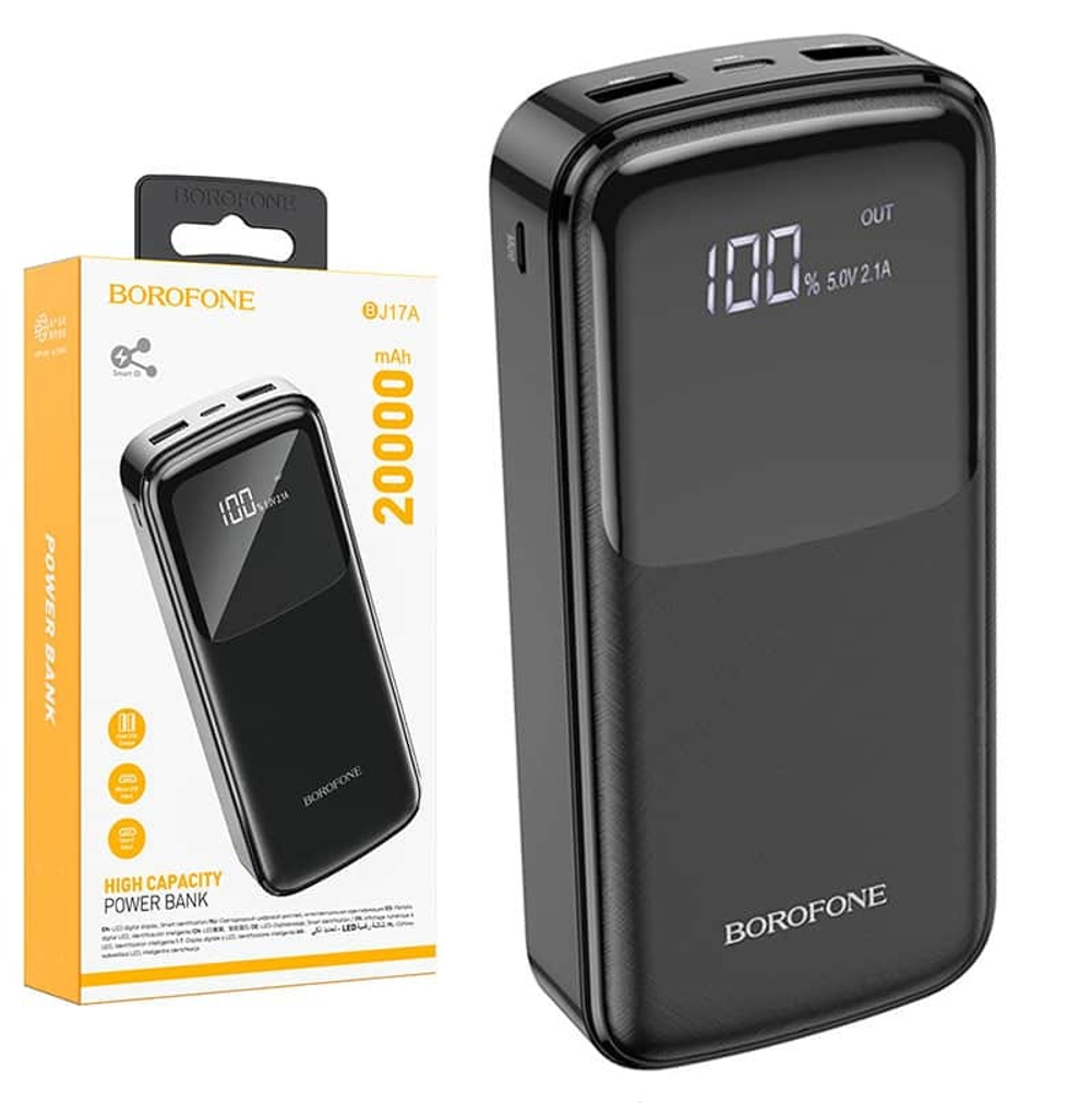 Портативный аккумулятор BOROFONE BJ17A 20000 mAh (черный)