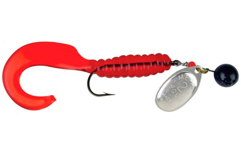 Блесна вращающаяся Mepps AGLIA SPINFLEX, 2/14g, Black/SILVER/Red
