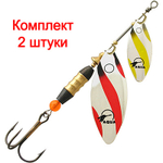 Блесна вертушка DOUBLE LONG 16,0g, № 1 + № 3, DUL-01