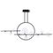 Подвесная светодиодная люстра Arte Lamp Saturn A7790SP-75BK