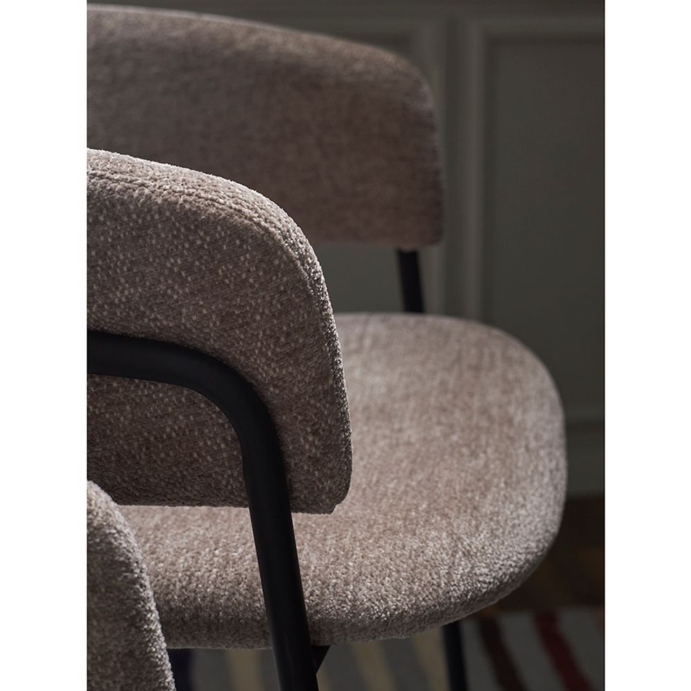 Стул барный Helning, мягкий шенилл, капучино