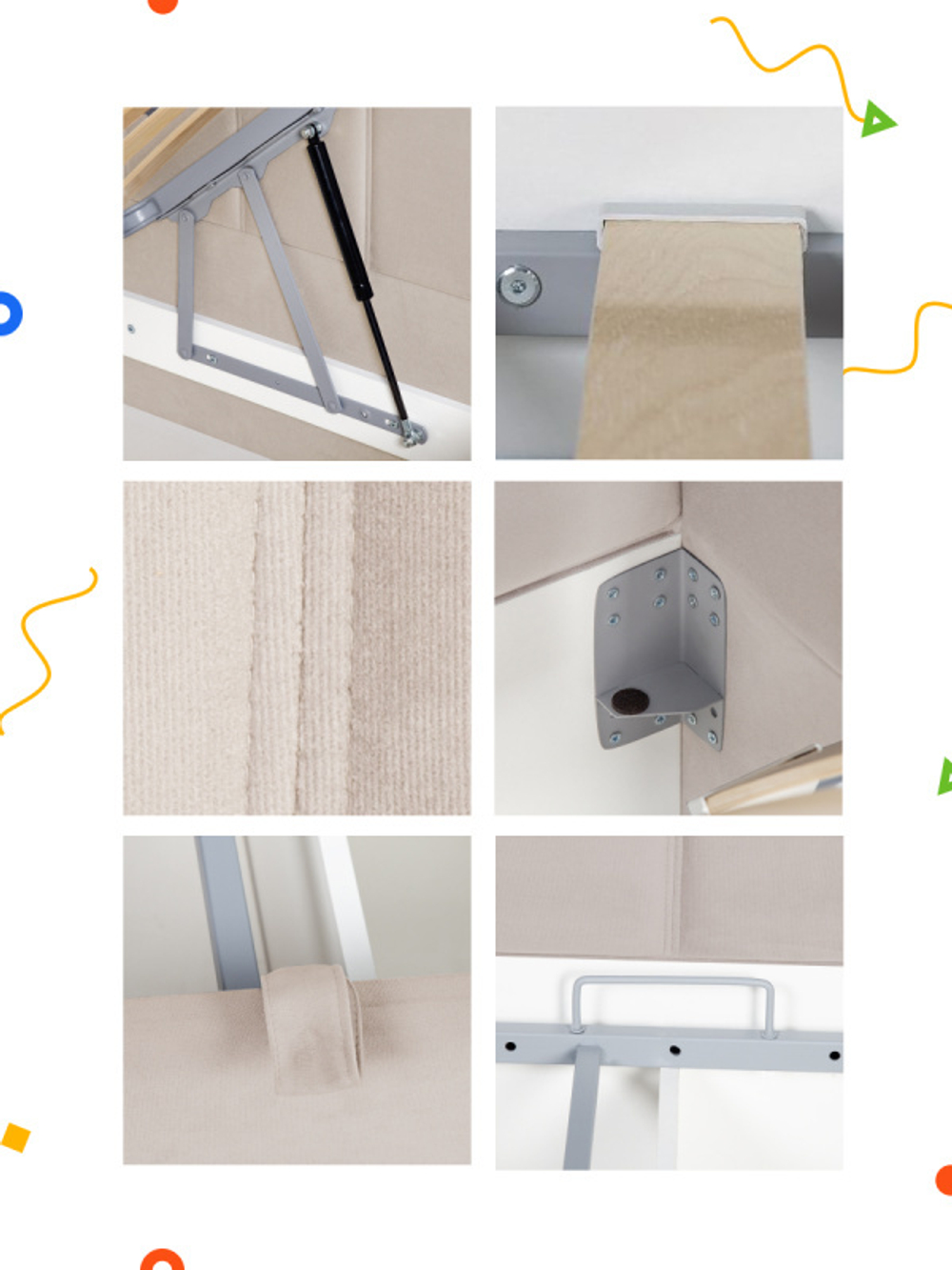 Диван - кровать с подъёмным механизмом 200х90 см Crecker UP ткань Микровелюр