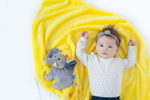 Одеяло с игрушкой Zoocchini Слон / жёлтое