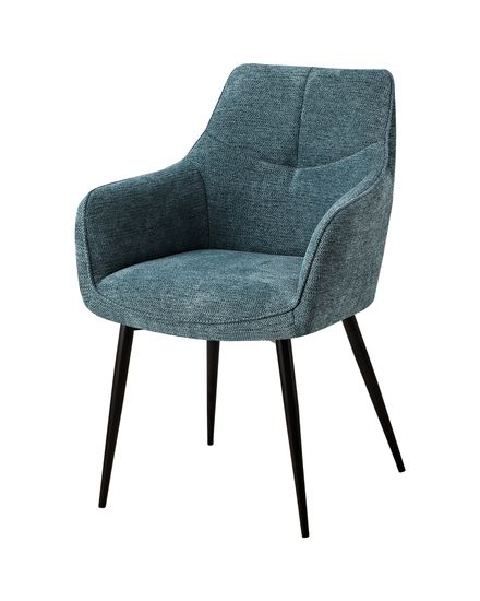 Стул обеденный Adam рогожка голубой