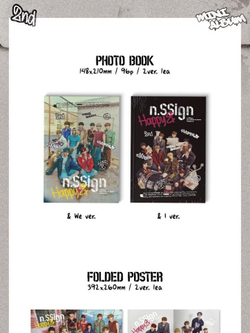 Альбом N.SSIGN - HAPPY & 2nd Mini Album 2 Version SET