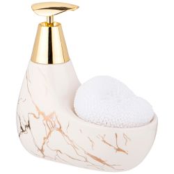 ДОЗАТОР ДЛЯ МОЮЩЕГО СРЕДСТВА "FANTASY" 350 МЛ. 11*9 СМ. ВЫСОТА=16 СМ. + ГУБКА (КОР=24ШТ.)