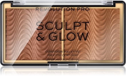 Revolution PRO Sculpt And Glow - Контурная осветляющая палитра, 8 g