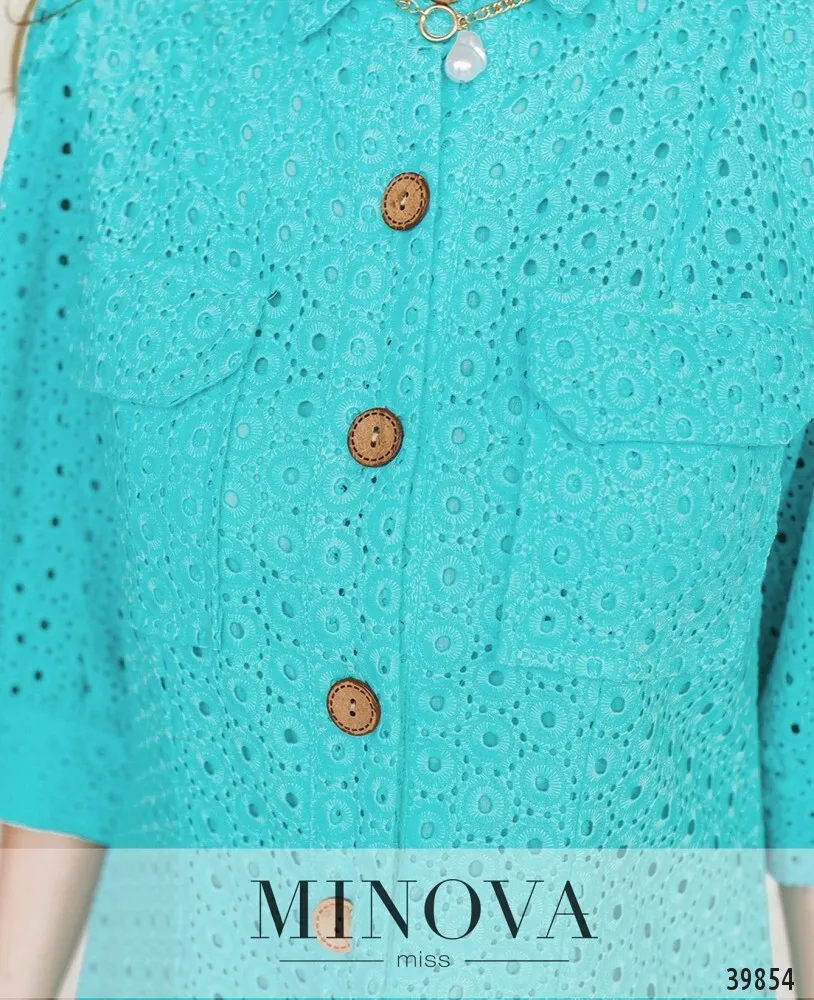 Платье 3147-ярко-голубой Minova