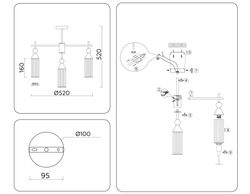 Ambrella Люстра на штанге Modern LH55256