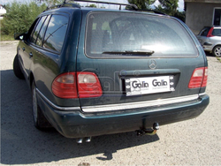 Фаркоп оцинкованный Galia M027A для Mercedes E-Class s210 универсал 1995-2002(паспорт и сертификат в комплекте)(без электрики)