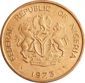 1/2 кобо 1973 Нигерия. Хлопок