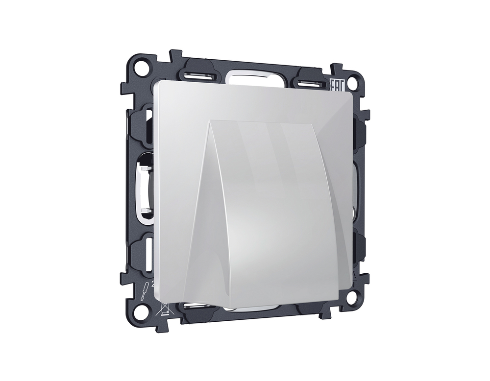 MA415810 Комплект вывода кабеля с фиксатором ALFA Серебро глянец QUANT (AP4158, VM238)