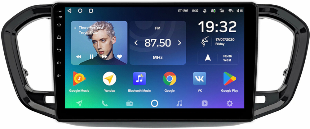 Магнитола для Lada Vesta NG 2023+ (без ШГУ, рамка черная глянцевая 9) - Teyes SPRO+ на Android 10, ТОП процессор, 4-32, SIM-слот