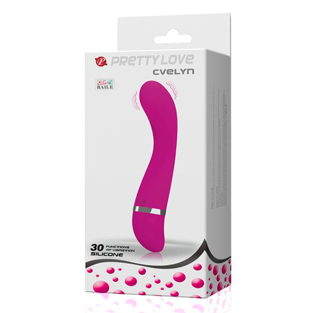 Лиловый вибратор 18,9см Pretty Love Cvelyn BI-014387