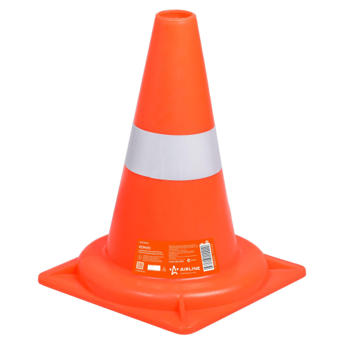 Конус дорожный 320 мм Airline мягкий 1 световозвращающая полоса