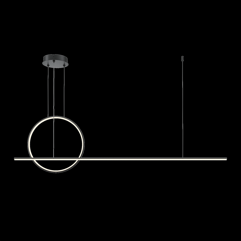 Подвесной светодиодный светильник Maytoni Halo MOD247PL-L49BK