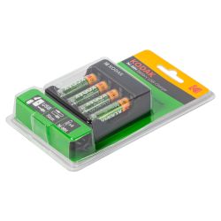 Зарядное устройство для аккумуляторов Kodak USB Overnight charger with 4 x AAA 1100 mAh [K4AA/AAA]