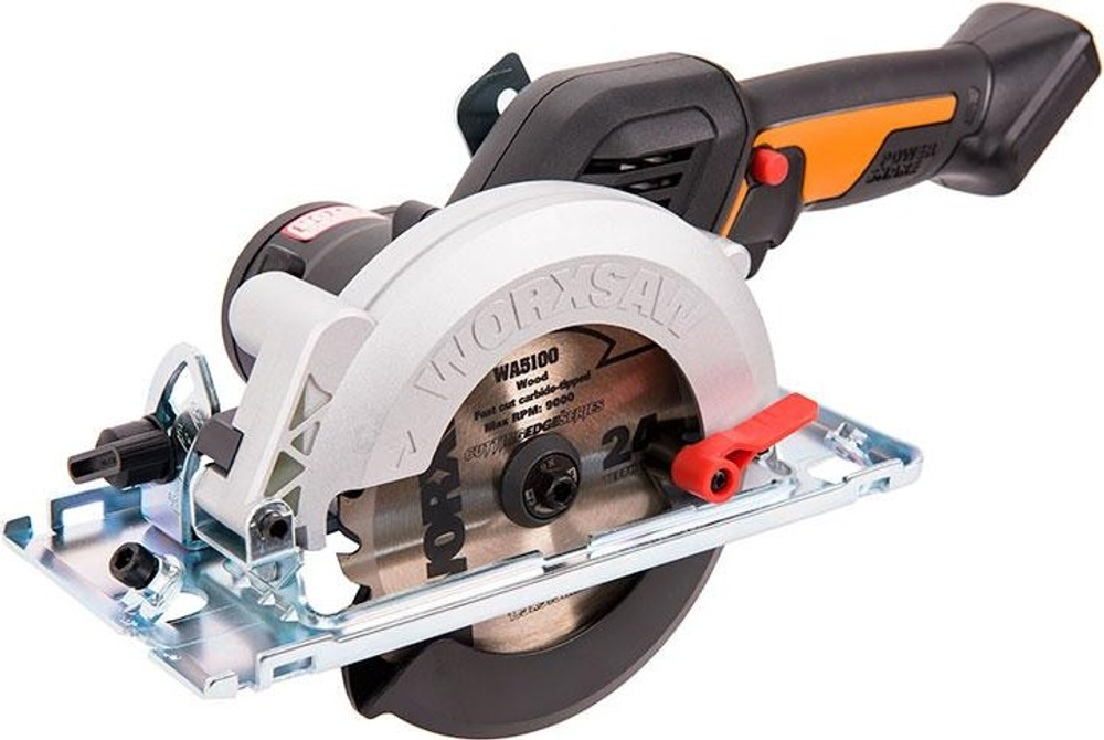 Пила циркулярная аккумуляторная Worx WX531.9 worxsaw без АКБ и ЗУ мини-пила, бесщеточная WX531.9