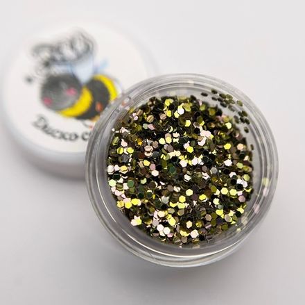 Zoo nail Шестигранники "Диско соты" микс золото 1826, 2гр