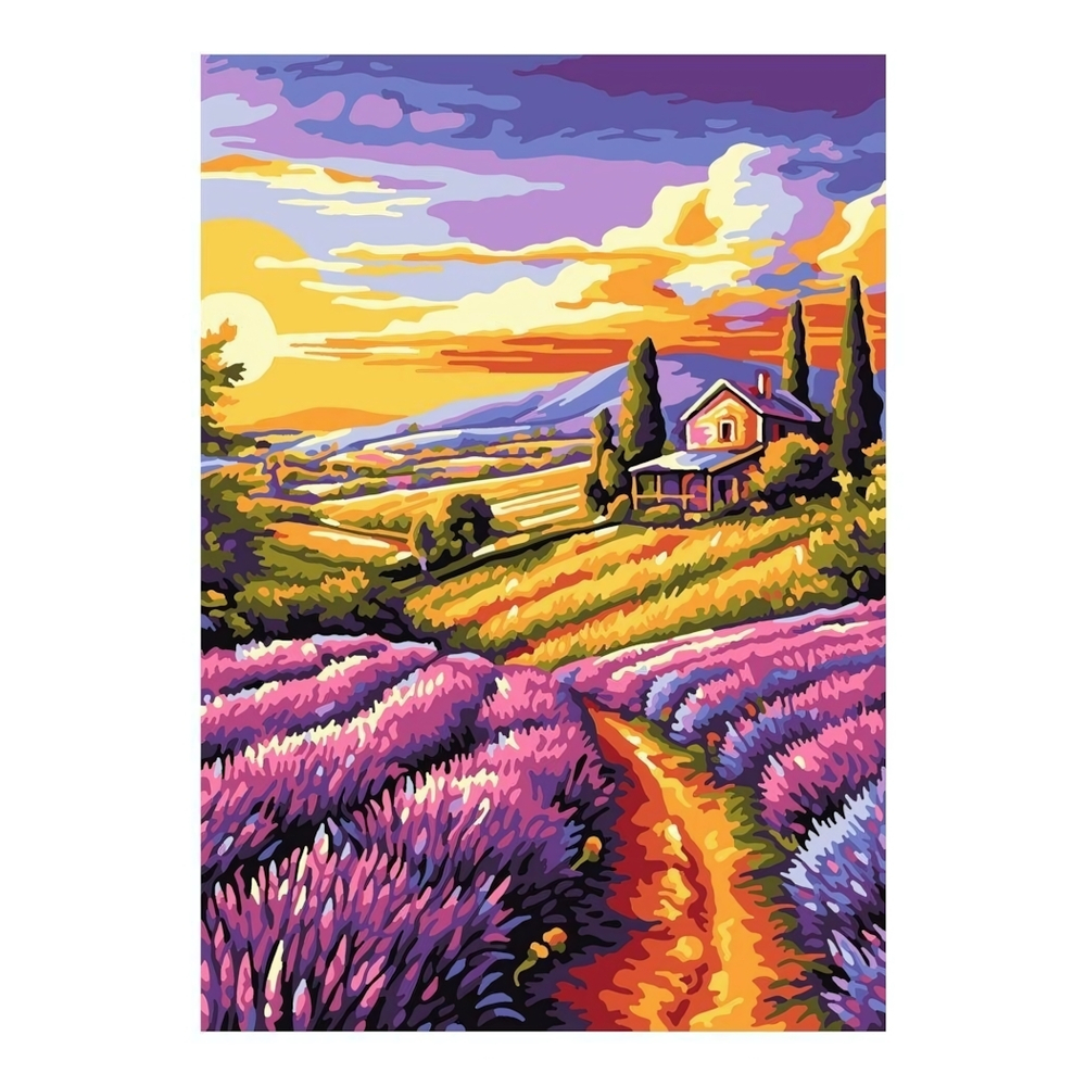 Картина по номерам 20*28,5см "Прекрасная долина" (Lori)