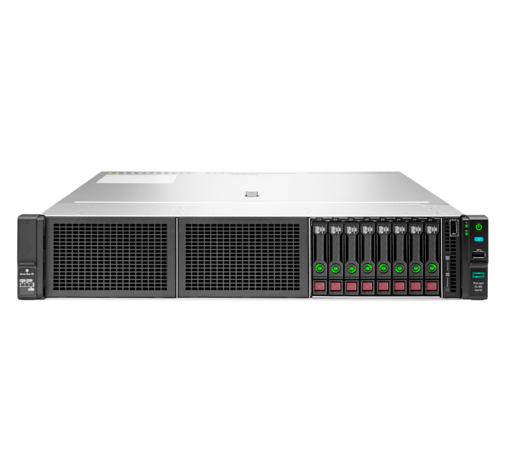 Стоечный сервер - HP Enterprise ProLiant DL180  Gen10, 2U, 8x 2.5“, 1x Xeon[4210R] 10 Cores, 16Gb, P35519-B21