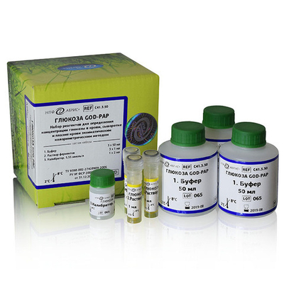Глюкоза GOD-PAP, Абрис (глюкозооксидазный м-д), 3х50мл+3х1мл, А041.3.50, 1уп.