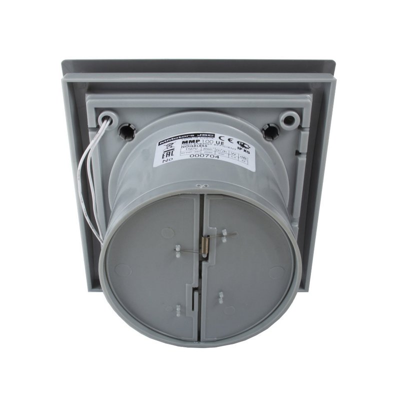 Энергосберегающий бесшумный вентилятор ММ-Р 07 UE металл овал 100 м³/час 5,5 Вт с обратным клапаном металл