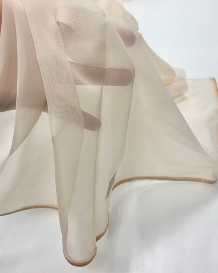 Вуаль с утяжелителем Arya арт.Turkuaz col. 2038 персиковый (высота 295 см, Турция)