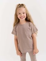 Футболка базовая "Кокос" с карманом