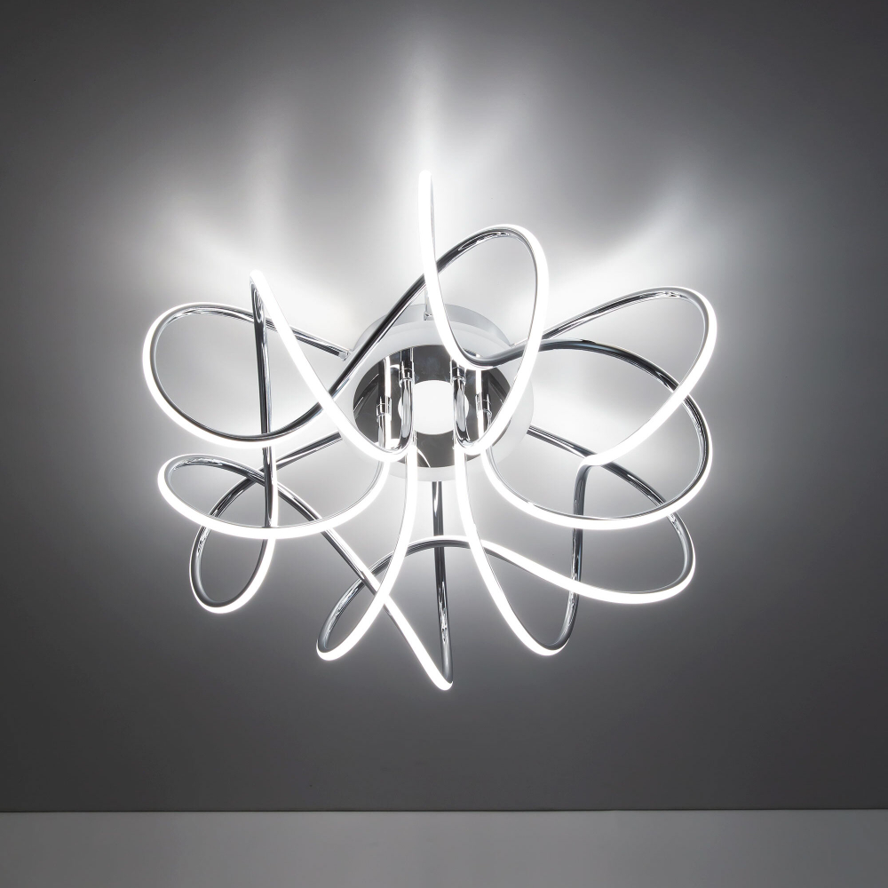 Citilux Джемини Смарт CL229A161E RGB Умная люстра Хром