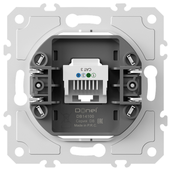 Механизм розетки RJ11 cat.3/ClassE-4,  серия DB