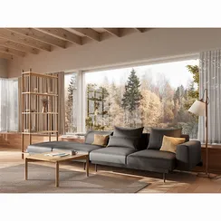 Столик кофейный saga, 75х75 см, ясень