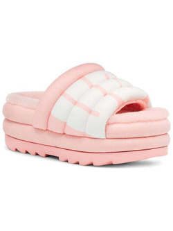 UGG Maxi Slide Логотип Розовые Сандалии для Женщин