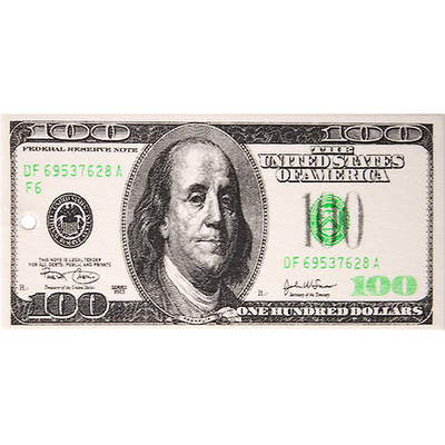 105011 Освежитель воздуха подвесной "100$" парфюм Autostandart, Россия