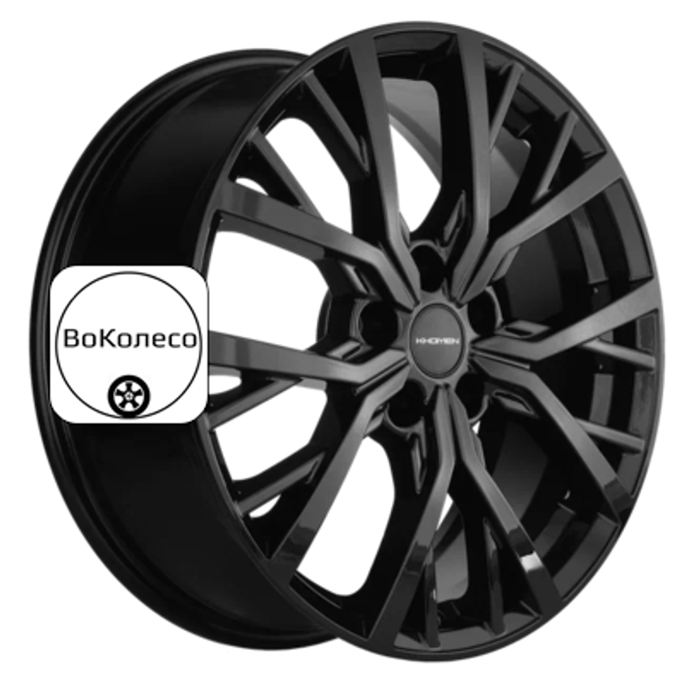 7x18/5x114,3 ET38 D67,1 KHW1806 (Outlander) Black Khomen Wheels