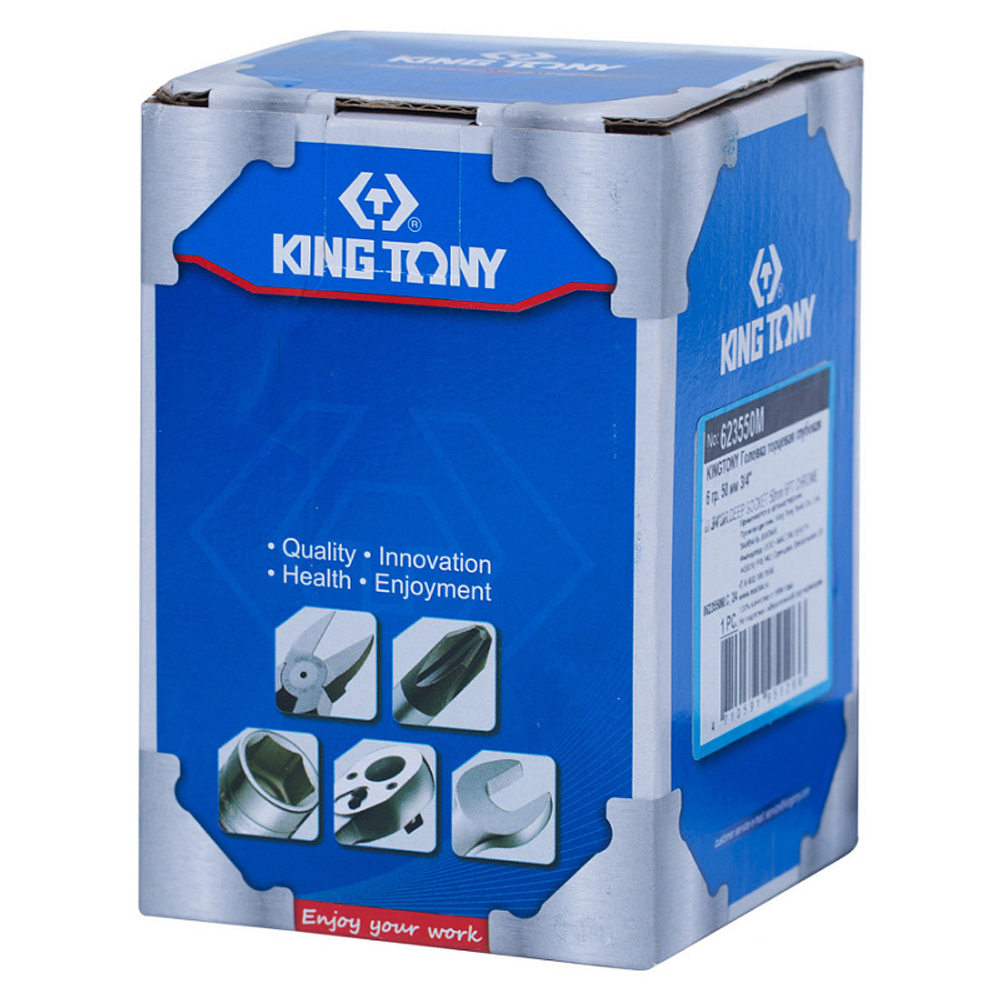 Головка торцевая глубокая шестигранная 3/4&quot;, 50 мм KING TONY 623550M