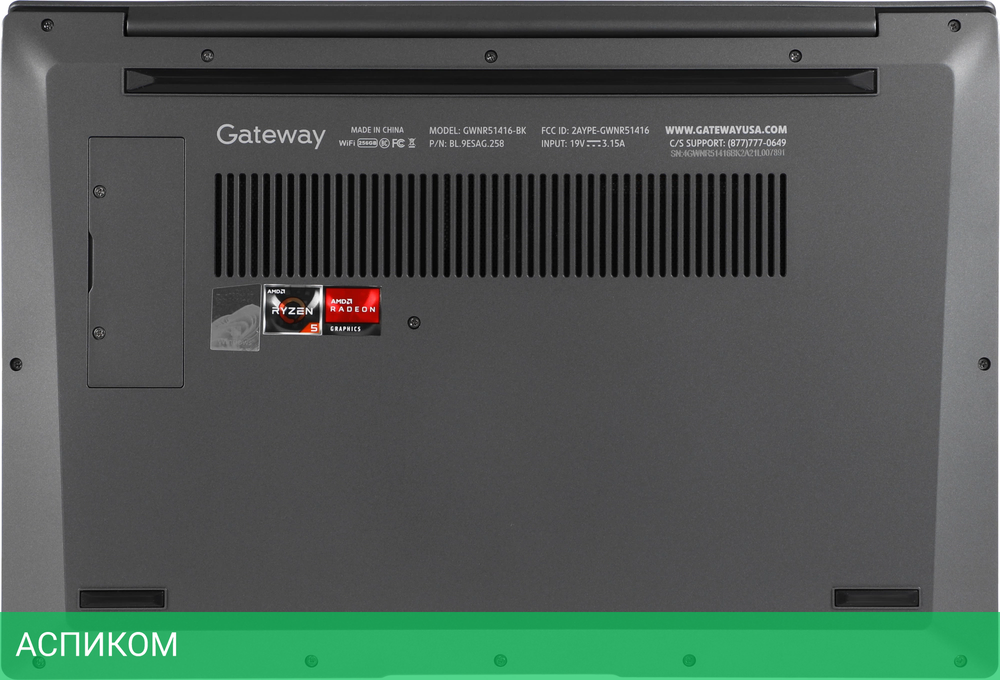 Ноутбук Gateway Ultra Slim 14 Black (GWNR51416-BK)