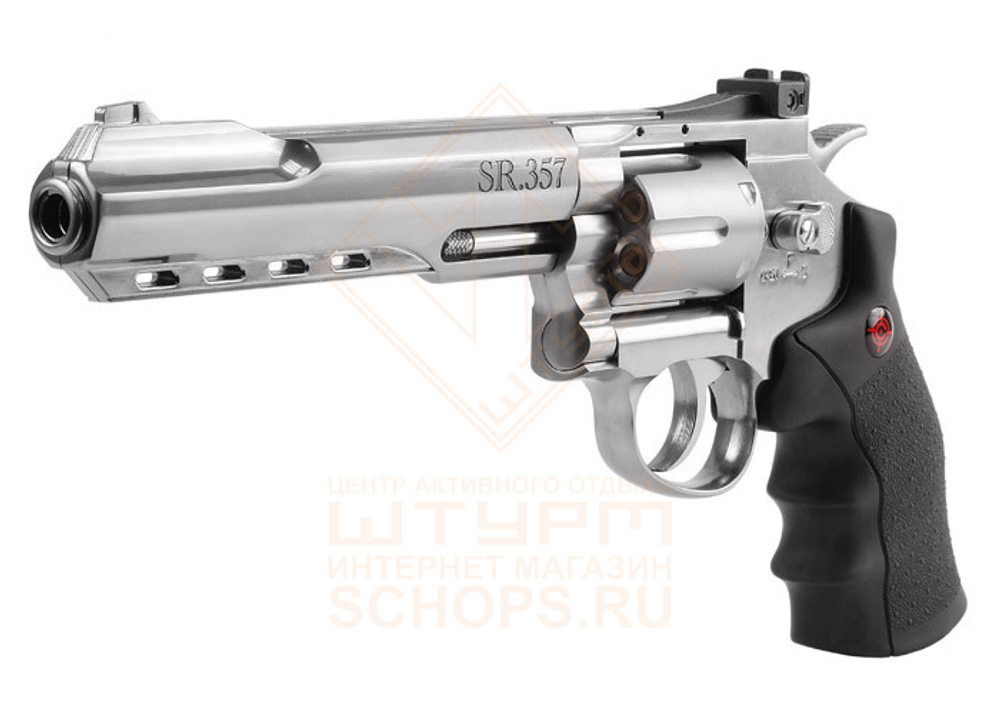 Револьвер пневматический Crosman SR357, Silver
