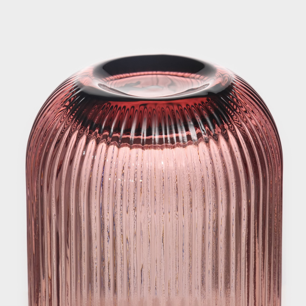 Стакан стеклянный Магистр «Грани», 260 мл, 7,5×9,5 см, цвет сиреневый